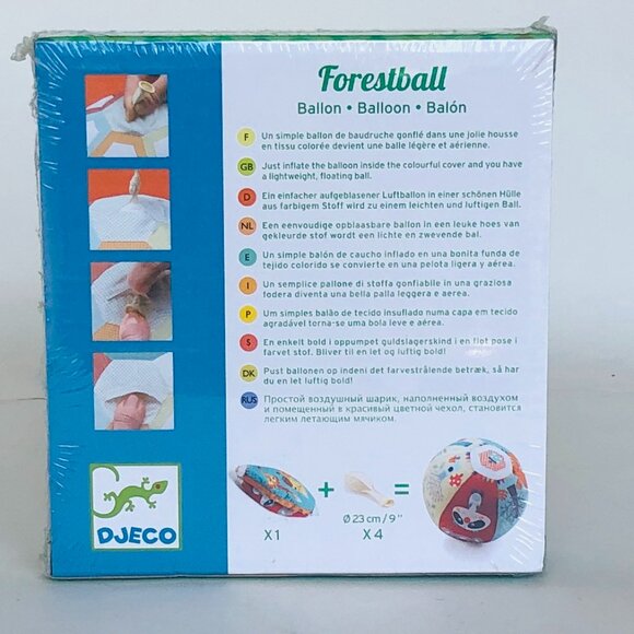 New Sealed Djeco  Fabric Cover Ball for 2 Years + - Picture 6 of 11